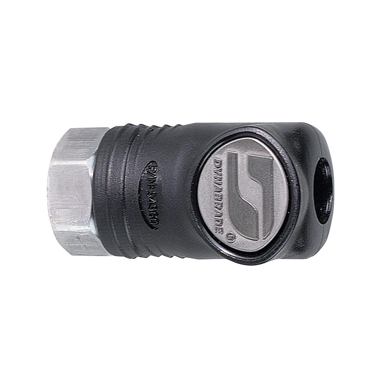 Dynabrade® 94960 Composite Style Coupler, For Use With Non-Dynabrade Vacuum System, 1/4 in FNPT, 83 scfm Air Flow